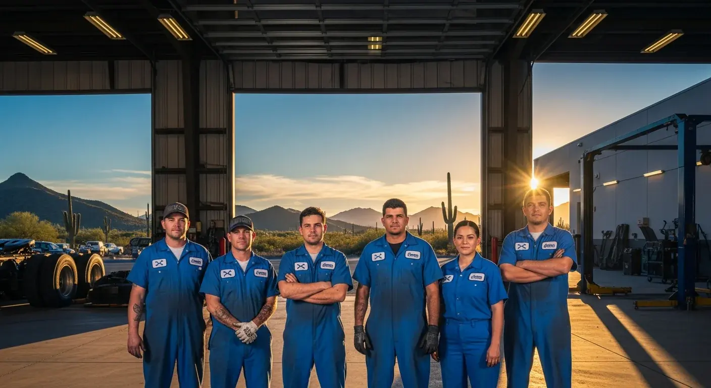 Weldon's Truck & Trailer repair team in Kingman Arizona