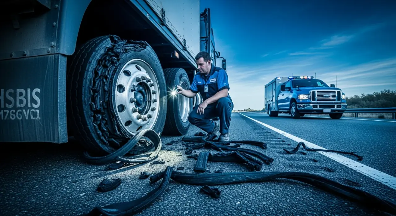Tire blowout prevention and emergency procedures for CDL drivers — mobile tire repair service Kingman AZ