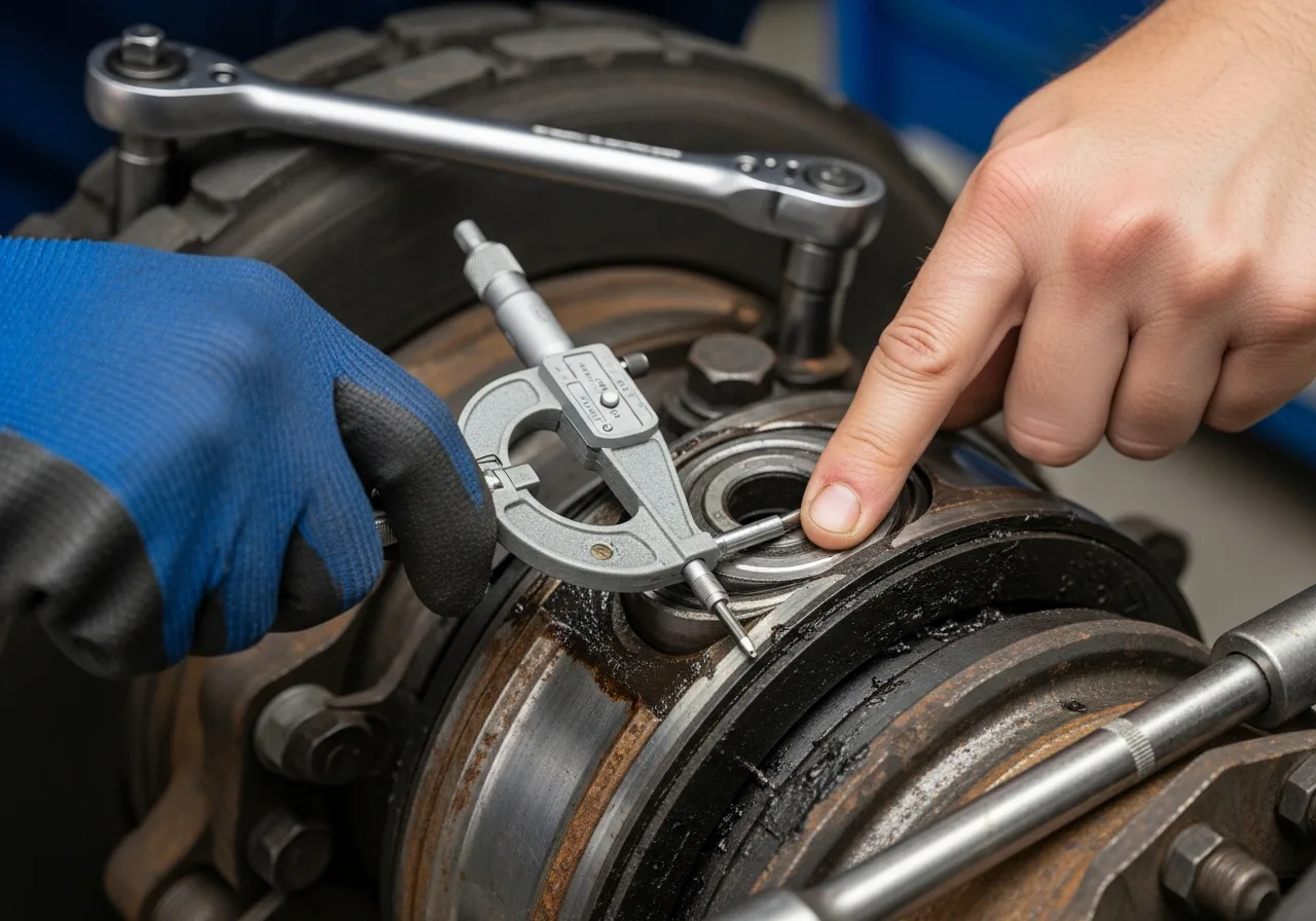 Mobile axle and bearing service that helps maintain proper weight distribution across a truck's axle groups
