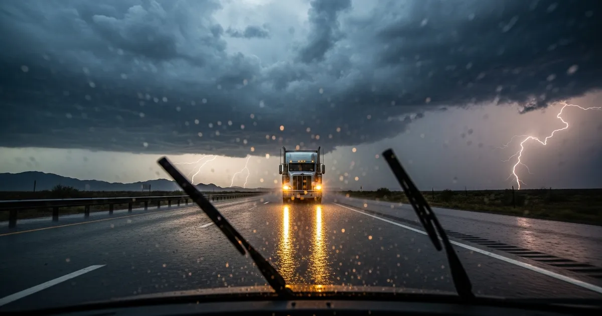 Arizona Monsoon Season: Truck Driver Safety Guide